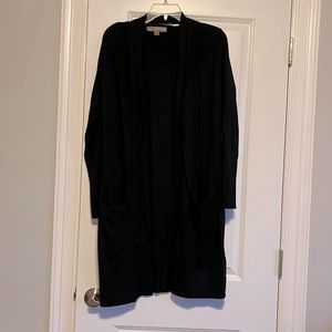 Black long cardigan
